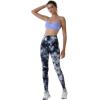 AUROLA Dream Collection Workout Leggings for Women High Waist Seamless Scrunch Athletic Running Gym Fitness Active Pants(White-black Tie Dye)