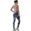 AUROLA Dream Collection Workout Leggings for Women High Waist Seamless Scrunch Athletic Running Gym Fitness Active Pants(White-black Tie Dye)