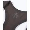 AUROLA Essentials Seamless Sleeveless Racerback Top,Women Subtle Marl Workout Square Neck Fitted Tank(Chestnut Brown)
