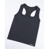 AUROLA Essentials Seamless Sleeveless Racerback Top,Women Subtle Marl Workout Square Neck Fitted Tank(Dark Grey)
