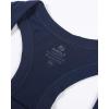AUROLA Essentials Seamless Sleeveless Racerback Top,Women Subtle Marl Workout Square Neck Fitted Tank(Tuxedo Blue)