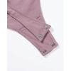 AUROLA Everyday Crew Neck Bodysuits Shirts,Going Out Short Sleeve Casual Basic Stretchy Fashion One Piece(Dawn Pink)