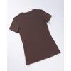 AUROLA Everyday Fitted T-Shirt for Women,Crew Neck Basic Short Sleeves T ShirtCrop Tops Modal Slim Fit Tee(Brown)