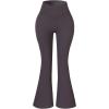 AUROLA Fire Flare Leggings for Women, Crossover High Waisted Yoga Pants Tummy Control Wide Leg Bootcut Leggings(Sparrow)