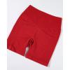 AUROLA Impressive Collection Workout Shorts for Women,High Waisted V-Shape Seam Gym Embossed Logo Athletic Fitness Short(Chili Red)
