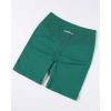AUROLA Impressive Collection Workout Shorts for Women,High Waisted V-Shape Seam Gym Embossed Logo Athletic Fitness Short(Green Jacket)