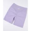 AUROLA Impressive Collection Workout Shorts for Women,High Waisted V-Shape Seam Gym Embossed Logo Athletic Fitness Short(Lavender)