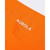 AUROLA Impressive Collection Workout Shorts for Women,High Waisted V-Shape Seam Gym Embossed Logo Athletic Fitness Short(Persimmon Orange)