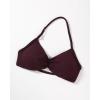 AUROLA Influence Adjustable Strappy Sports Bras for Women,Low Support Seamless Backless Padded Straps Impact Yoga Gym Bra(Black Cherry)