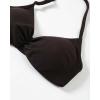AUROLA Influence Adjustable Strappy Sports Bras for Women,Low Support Seamless Backless Padded Straps Impact Yoga Gym Bra(Coffee)