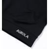 AUROLA Influence Crop Top Workout Shirts for Women, Ultra-Soft Seamless Gym T Shirts Short Sleeve Running Workout Tops(Black)