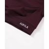 AUROLA Influence Crop Top Workout Shirts for Women, Ultra-Soft Seamless Gym T Shirts Short Sleeve Running Workout Tops(Black Cherry)