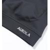 AUROLA Influence Crop Top Workout Shirts for Women, Ultra-Soft Seamless Gym T Shirts Short Sleeve Running Workout Tops(Dark Grey)