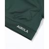 AUROLA Influence Crop Top Workout Shirts for Women, Ultra-Soft Seamless Gym T Shirts Short Sleeve Running Workout Tops(Eden Green)