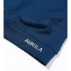 AUROLA Influence Crop Top Workout Shirts for Women, Ultra-Soft Seamless Gym T Shirts Short Sleeve Running Workout Tops(Ensign Blue)