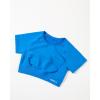 AUROLA Influence Crop Top Workout Shirts for Women, Ultra-Soft Seamless Gym T Shirts Short Sleeve Running Workout Tops(Indigo)