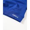 AUROLA Influence Crop Top Workout Shirts for Women, Ultra-Soft Seamless Gym T Shirts Short Sleeve Running Workout Tops(Klein Blue)