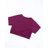 AUROLA Influence Crop Top Workout Shirts for Women, Ultra-Soft Seamless Gym T Shirts Short Sleeve Running Workout Tops(Magenta)