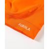 AUROLA Influence Crop Top Workout Shirts for Women, Ultra-Soft Seamless Gym T Shirts Short Sleeve Running Workout Tops(Persimmon Orange)