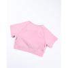 AUROLA Influence Crop Top Workout Shirts for Women, Ultra-Soft Seamless Gym T Shirts Short Sleeve Running Workout Tops(Sweet Pink)