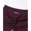 AUROLA Influence Workout Shorts for Women,2.5 3.5 4.5 5.5 6.5 No Roll Up Squat Proof Scrunch Seamless Compression Gym Short(Black Cherry)