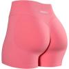 AUROLA Influence Workout Shorts for Women,2.5 3.5 4.5 5.5 6.5 No Roll Up Squat Proof Scrunch Seamless Compression Gym Short(Bubblegum)