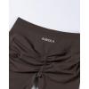 AUROLA Influence Workout Shorts for Women,2.5 3.5 4.5 5.5 6.5 No Roll Up Squat Proof Scrunch Seamless Compression Gym Short(Chestnut Brown)