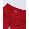 AUROLA Influence Workout Shorts for Women,2.5 3.5 4.5 5.5 6.5 No Roll Up Squat Proof Scrunch Seamless Compression Gym Short(Chili Red)