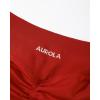AUROLA Influence Workout Shorts for Women,2.5 3.5 4.5 5.5 6.5 No Roll Up Squat Proof Scrunch Seamless Compression Gym Short(Cinnabar)