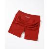 AUROLA Influence Workout Shorts for Women,2.5 3.5 4.5 5.5 6.5 No Roll Up Squat Proof Scrunch Seamless Compression Gym Short(Cinnabar)