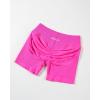 AUROLA Influence Workout Shorts for Women,2.5 3.5 4.5 5.5 6.5 No Roll Up Squat Proof Scrunch Seamless Compression Gym Short(Cyber Pink)