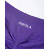 AUROLA Influence Workout Shorts for Women,2.5 3.5 4.5 5.5 6.5 No Roll Up Squat Proof Scrunch Seamless Compression Gym Short(Dark Purple)