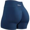AUROLA Influence Workout Shorts for Women,2.5 3.5 4.5 5.5 6.5 No Roll Up Squat Proof Scrunch Seamless Compression Gym Short(Ensign Blue)