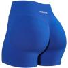 AUROLA Influence Workout Shorts for Women,2.5 3.5 4.5 5.5 6.5 No Roll Up Squat Proof Scrunch Seamless Compression Gym Short(Klein Blue)