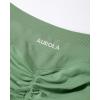 AUROLA Influence Workout Shorts for Women,2.5 3.5 4.5 5.5 6.5 No Roll Up Squat Proof Scrunch Seamless Compression Gym Short(Mineral Green)