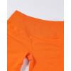 AUROLA Influence Workout Shorts for Women,2.5 3.5 4.5 5.5 6.5 No Roll Up Squat Proof Scrunch Seamless Compression Gym Short(Persimmon Orange)