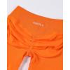 AUROLA Influence Workout Shorts for Women,2.5 3.5 4.5 5.5 6.5 No Roll Up Squat Proof Scrunch Seamless Compression Gym Short(Persimmon Orange)
