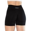 AUROLA Intensify V2.0 Women’s Workout Shorts Athletic Running Shorts, Seamless High Waist Gym Yoga Shorts(Black)
