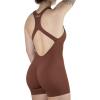 AUROLA Power Romper for Women Workout Yoga Gym Seamless One Piece Racerback Jumpsuit Tummy Control Padded Sports Bra(Cappuccino)