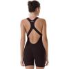 AUROLA Power Romper for Women Workout Yoga Gym Seamless One Piece Racerback Jumpsuit Tummy Control Padded Sports Bra(Coffee Bean)