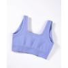 AUROLA Power Sports Bras for Women – Push Up Workout Bra Square Neck Yoga Bra Padded Low Impact Gym Bra Crop Top(Jacaranda)