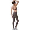 AUROLA Power Workout Leggings for Women Tummy Control Squat Proof Ribbed Thick Seamless Scrunch Active Pants(Pack (Black/Dark Grey/Chestnut Brown))