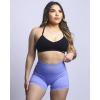 AUROLA Power Workout Shorts for Women Tummy Control Squat Proof Ribbed Thick Seamless Scrunch Active Short(Jacaranda)