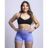 AUROLA Power Workout Shorts for Women Tummy Control Squat Proof Ribbed Thick Seamless Scrunch Active Short(Jacaranda)