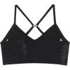 AUROLA Serpent Seamless Sports Bras for Women,Backless Padded Strappy Workout Gym Yoga Crop Tops(Serpent- Black)