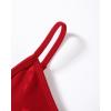 AUROLA Serpent Seamless Sports Bras for Women,Backless Padded Strappy Workout Gym Yoga Crop Tops(Serpent- Christmas Red)
