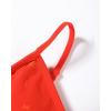 AUROLA Serpent Seamless Sports Bras for Women,Backless Padded Strappy Workout Gym Yoga Crop Tops(Serpent- Halloween Orange)