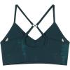 AUROLA Serpent Seamless Sports Bras for Women,Backless Padded Strappy Workout Gym Yoga Crop Tops(Serpent- Ponderosa Green)