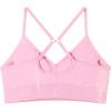 AUROLA Serpent Seamless Sports Bras for Women,Backless Padded Strappy Workout Gym Yoga Crop Tops(Serpent- Sweet Pink)