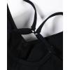 AUROLA Serpent Seamless Sports Bras for Women,Backless Padded Strappy Workout Gym Yoga Crop Tops(Solid-black)